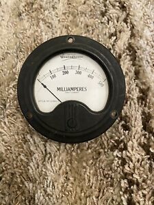 VINTAGE &#034;WESTINGHOUSE&#034; DIRECT CURRENT VOLT METER USN TYPE CAY-22143 NX-35