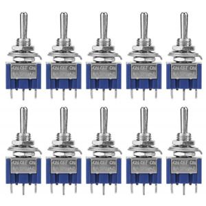 Industrial Toggle Switches, ON-Off-ON Mini Toggle Switch SPDT 3-Position 3-Pin