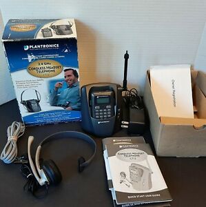 Plantronics CT12 Cordless Headset Telephone 2.4GHz Digital Speed Spectrum