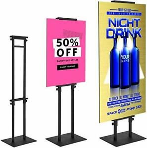 Poster Stand for Display Pedestal Sign StandAdjustable Floor Standing Sign Ho...