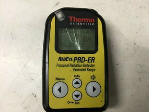 Thermo RadEye PRD-ER Personal Radiation Detector 425067102 *Cracked Screen |C713