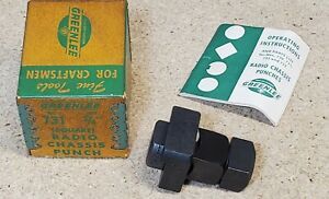 Greenlee No. 731 -  3/4&#034; square punch - knockout - Made in U.S.A.