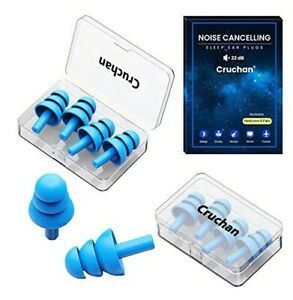 New Noise Cancelling Sleep Ear Plugs by Cruchan / 8 pairs 32dB