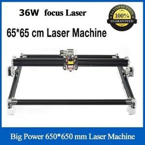 36000MW CNC Blue Laser Engraving Machine 36W Cutter 650x650mm DIY Engraver lazer