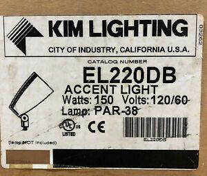 Kim Lighting EL220DB 120V Die-Cast Aluminum Landscape Light, Bullet Style Accent