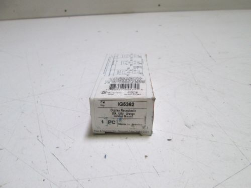 PASS &amp; SEYMOUR DUPLEX RECEPTACLE IG5362 *NEW IN BOX*