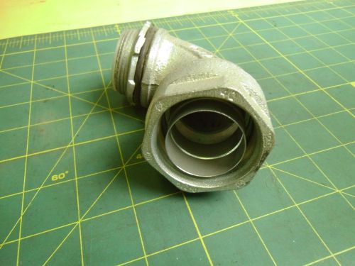 Oz/g 1-1/4 liquid tight connector fitting 90 degree (qty 1) #57077 for sale