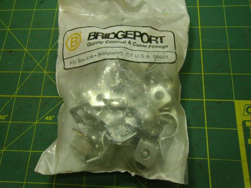 Bridgeport fittings emt 1/2&#034; 920-sg 1 hole steel strap bag of 25 #3434a for sale