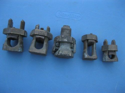 Lot 5 new burndy 70-185 &amp; 50-95 &amp; 70-240 &amp; 60-95 split bolt connector free ship for sale