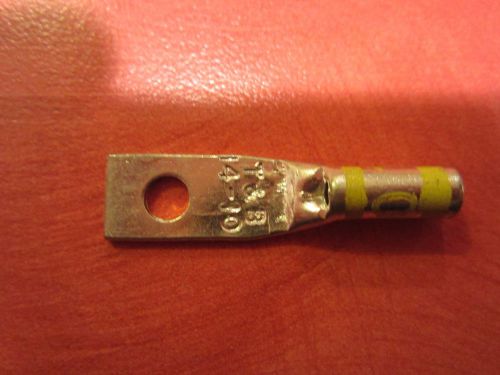 Thomas &amp; Betts 10-14 awg 1 Hole Non Insulated Yellow Die Crimp Lugs