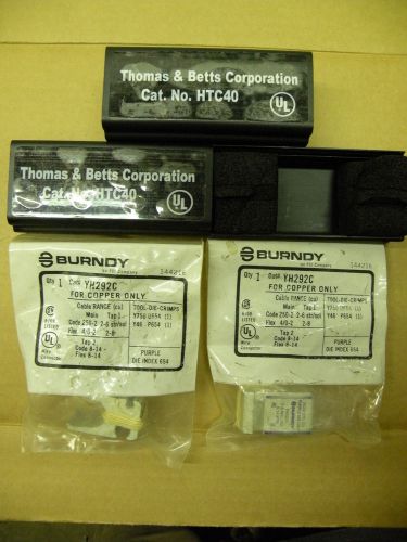 Qty Brundy YH292C H-Taps and 2) T&amp;B HTC40 Covers