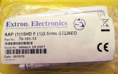Extron AAP 15HD F 3.5mm Stereo; 70-101-13; New in Package; Free Shipping
