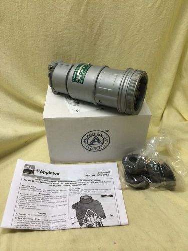 New appleton arc6034bc 60-amp pin&amp;sleeve connector 60a acp6034bc fast shipping for sale
