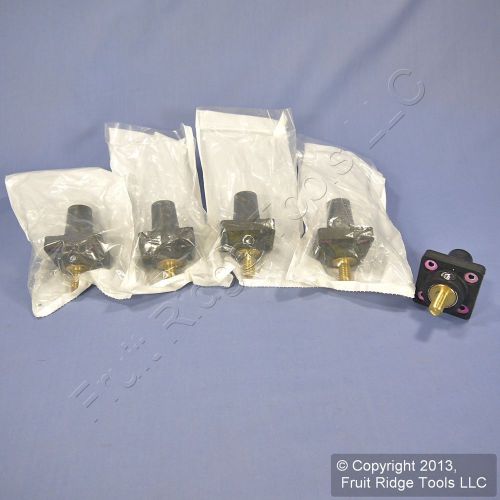 Leviton black 16 series cam receptacle 1.0&#034; stud female plug 400a 600v 16r24-10e for sale