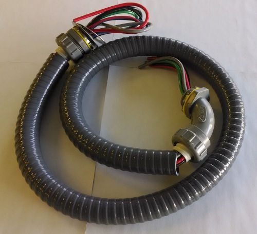 Box of 6 liquid tight wiring whip/harness 2-14ga, 5-10ga wires 3 ft for sale