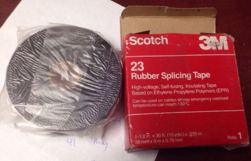 3M Scotch 23 Rubber Splicing Tape 1-1/2 IN X 30 FT. (10 YDS) X .30 IN.