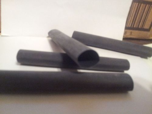 155+ pcs heat shrink tubing 3.5&#034; long, .5&#034; diameter 2:1 black, wholesale lot**** for sale
