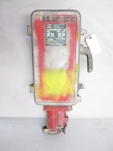 CROUSE HINDS WSR63542 WELDING 60A 600V RECEPTACLE NON-FUSIBLE DISCONNECT D426762