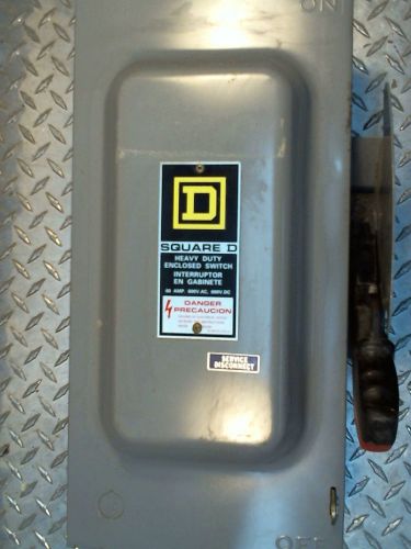 SQUARE D DISCONNECT  HU362 60A 600V 3P NON-FUSIBLE SAFETY SWITCH