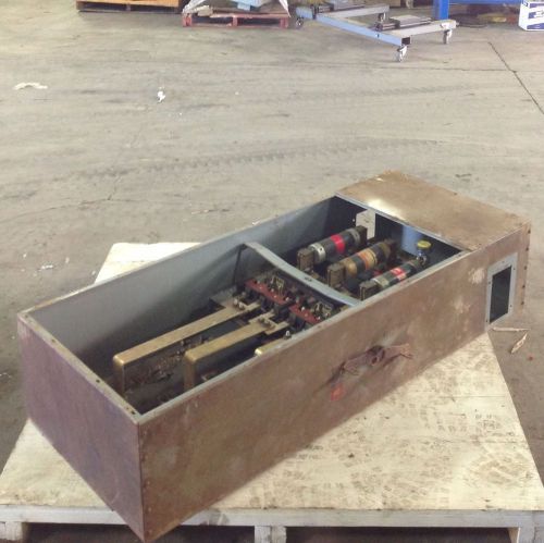 General electric 3ph 3w 600v 400a fusible switch qmr for sale