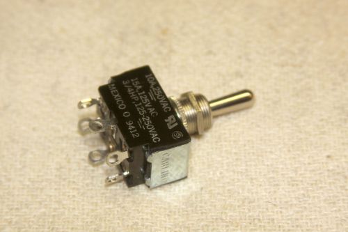 1 New, Carling15A-125VAC 10A-250VAC 3/4HP125-250VAC DPDT ON-OFF-ON Toggle Switch