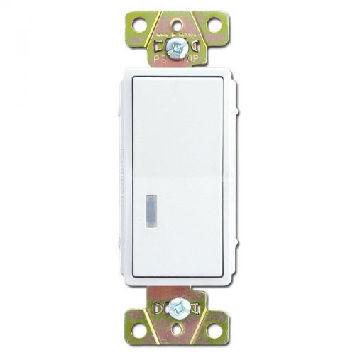Pass &amp; seymour single pole 20 amp decorator rocker switch with pilot light 2629w for sale
