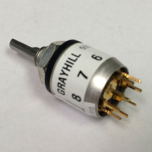 Qty 10, grayhill inc, 50dp45-01-1-ajn, rotary switches, adjustable 2-8 positions for sale