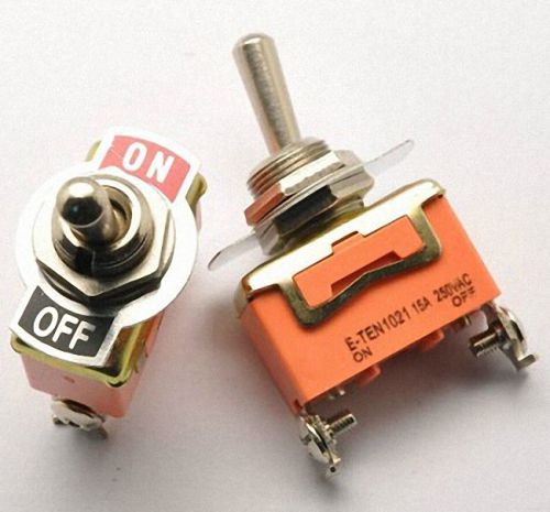 2Pcs Heavy Duty SPST ON/OFF Toggle Switch High Quality