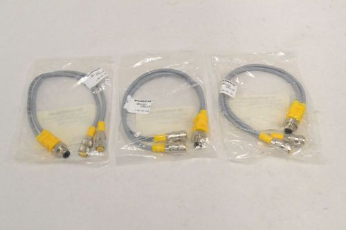 LOT 3 TURCK VBRS 4.4-2RK 4T-0.3/0.3 EUROFAST SPLITTER CABLE-WIRE 300V-AC B313879