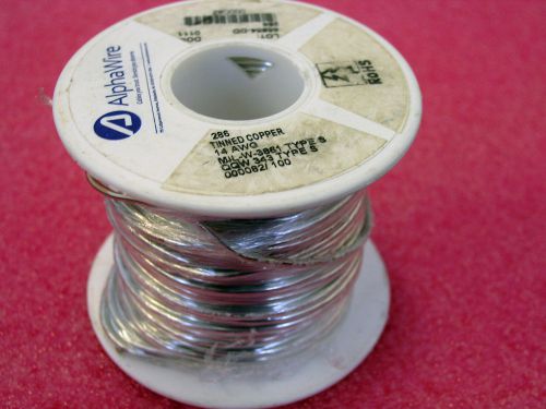 ALPHA WIRE 286SV005 286 SV005 BUS BAR WIRE TINNED COPPER 14 AWG NEW