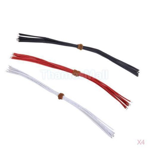 4x 30pcs Red Black &amp; White 22AWG Hookup Wire Pickup Wire for Guitar Accessories