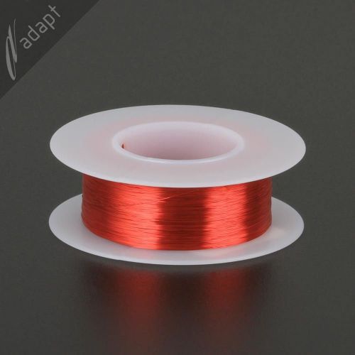 Magnet Wire, Enameled Copper, Red, 36 AWG (gauge), 155C, ~1/8 lb, 1550&#039; HPN