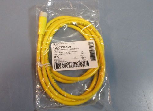 Brad Connectivity 704002D02F0602 Micro-Change 4-Pole 22/4 AWG PVC Cable NIB