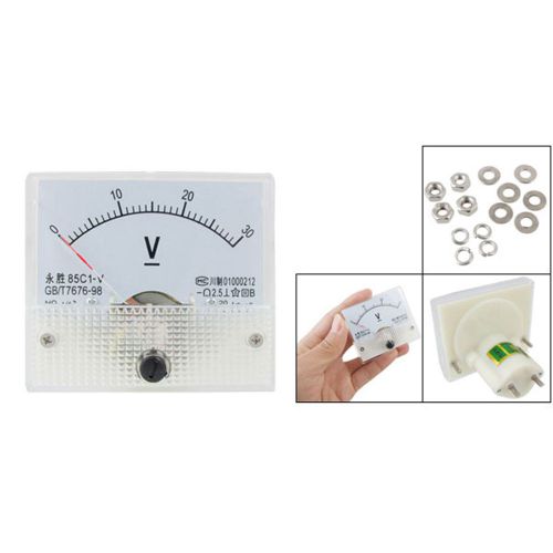 Analogue 30v dc voltage needle panel meter voltmeter for sale