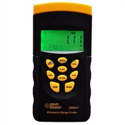 Distance measurement ar841 measure ultrasonic range finder gauge new tester for sale