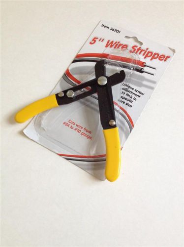 # 2980 New 5&#034; Professional Pocket Wire Stripper Cable Cutter #10 to #24
