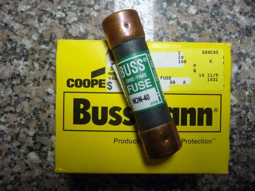 BRAND NEW Lot of (20) Buss 40 Amp Class K5 250 Volt # NON-40 Fuses