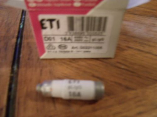 New Altech/ETI Fuse, 16a 400V,   D01  LOT OF 10 NEW IN BOX