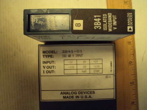 3b41-01 analog devices isolated wideband volt input in:-1 to +1v out:-10 to +10v for sale