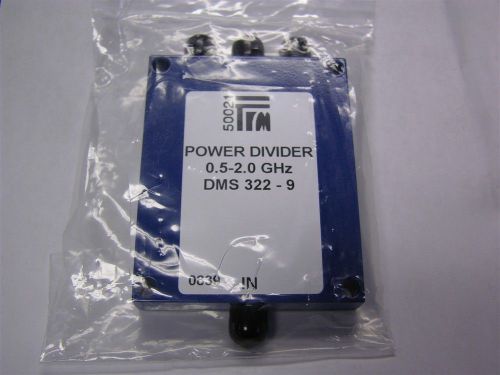 TRM Microwave DMS 322-9 .5-2GHz 3-Way Power Divider and Combiner