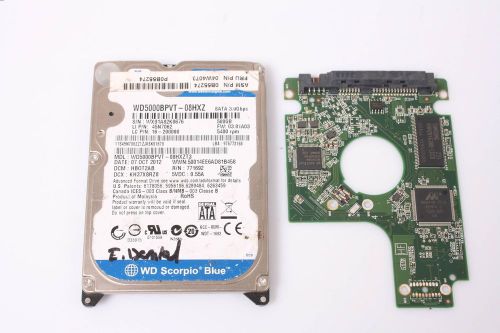 WD WD500BPVT-08HXZ 500GB 2,5 SATA HARD DRIVE / PCB (CIRCUIT BOARD) ONLY FOR DATA