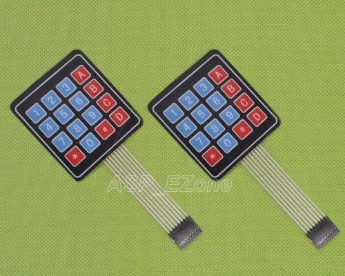 2pcs high quality 4 x 4 matrix array 16 key membrane switch keypad keyboard for sale