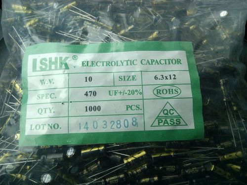 10v470uf 10v Electrolytic Capacitor  1000PCS