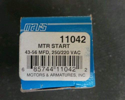 Mars 11042 Motor Start Capacitor 43-56 mfd , 250/220 vac