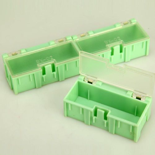 SMT SMD Kit anti-static Lab Electronic Components Storage 10pcs Boxes Tool Case