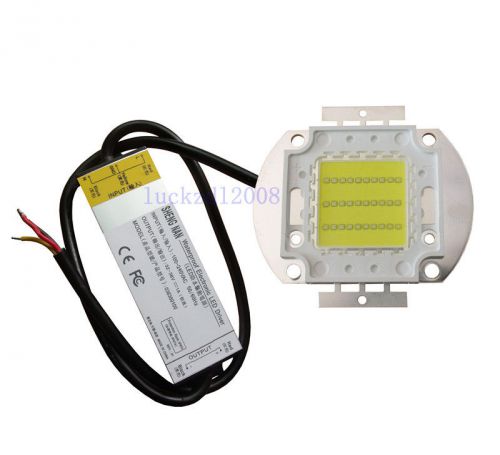 1pc High Quality 30W White 30Watt LED + LED AC 85-265v waterproof Driver