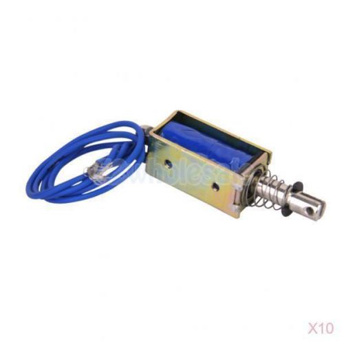 10x DC 12V 0.4N Push-Pull Open Frame Solenoid Electromagnet for Vending Machine