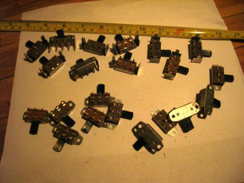 Assortment of 20 x NOS side access  slide switches Lot 18