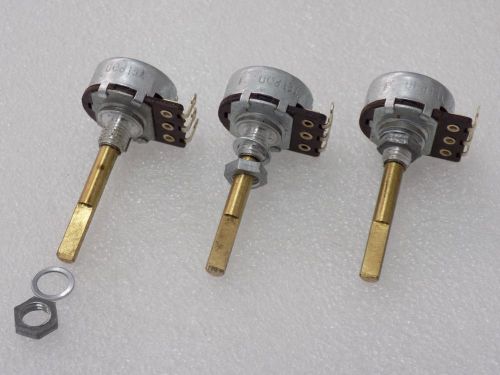 4x telpod 1k ohm potentiometer heavy lubed-smooth durable turns 1 kohm mount nut for sale