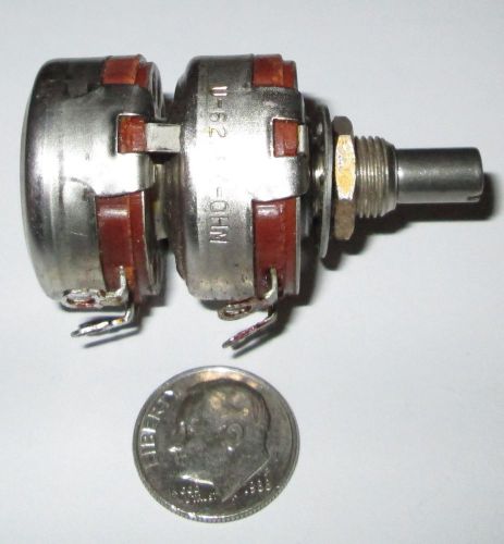 Allen-bradley potentiometer dual 62.5k &amp; 12.5k ohm   2 watt (or 10k 4w)  refurb. for sale